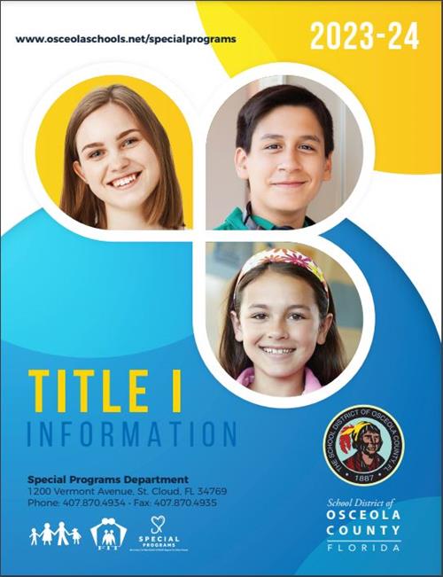 2023-24 Title I Booklet Cover